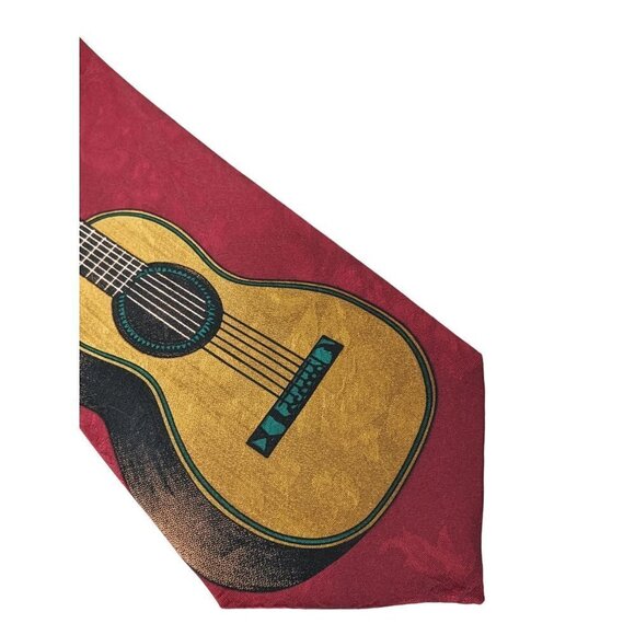 Empire Guitar Music Notes Treble Clef Novelty Necktie - Picture 3 of 6